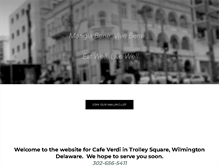 Tablet Screenshot of cafeverdidelaware.com